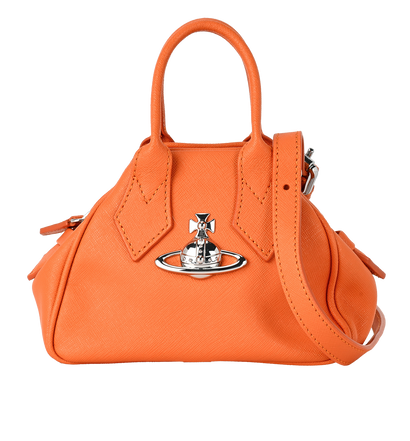 Mini Yasmine, &pound;175, Handbags, Orange, Leather, Front view
